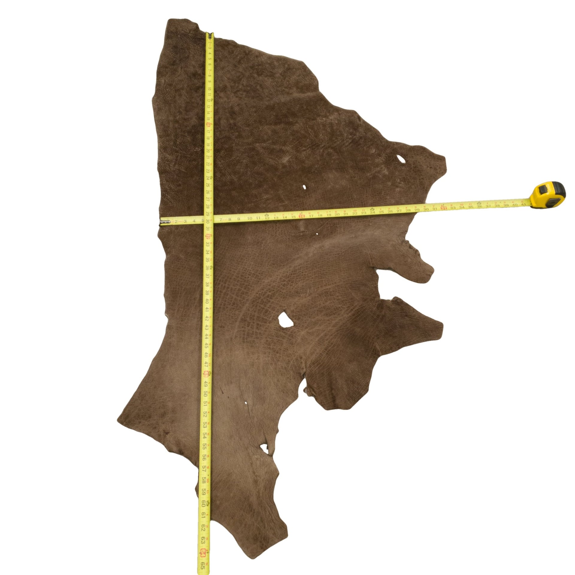 Chocolate Brown, 5-6 oz, 1-5 Sq Ft, Genuine Hippo Hides, 10 Sq Ft / Hide 1 | The Leather Guy