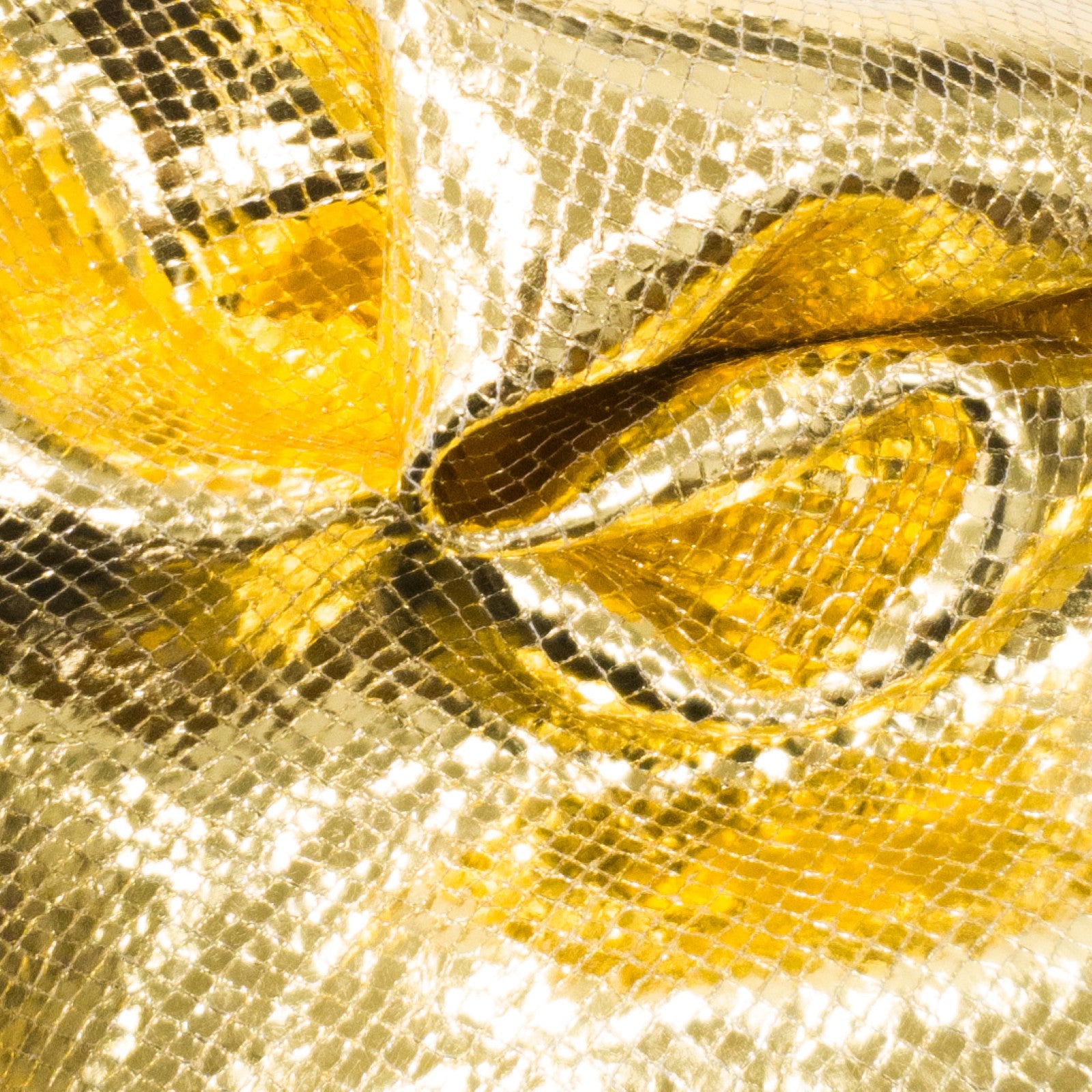 Dreaming of Disco, 3-6 Sq Ft, 1-3 oz, Lamb Hides, Go Go Gold Reptile / 1-2 / 1.5-2.5 oz (.6-1 MM) | The Leather Guy