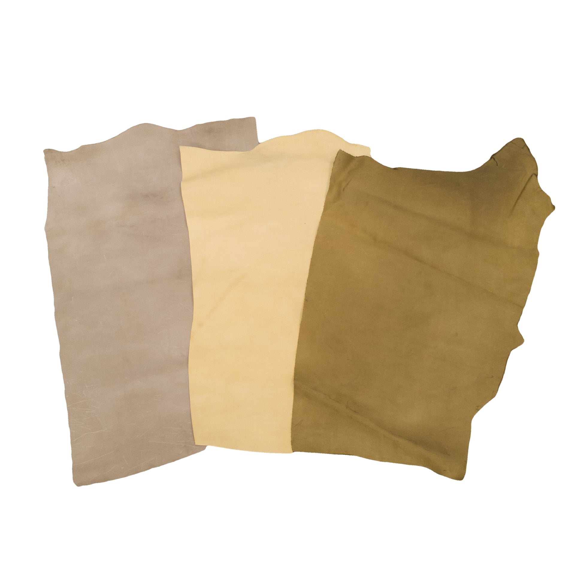 Earth Tones, 4-6 oz, 4-9 Sq Ft, Nubuck Project Pieces, Light to Medium / 4-6 | The Leather Guy