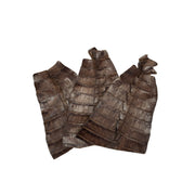 Caiman Project Pieces Various Colors Genuine Hide, Tail / Low Grade No Tip Chocolate | The Leather Guy