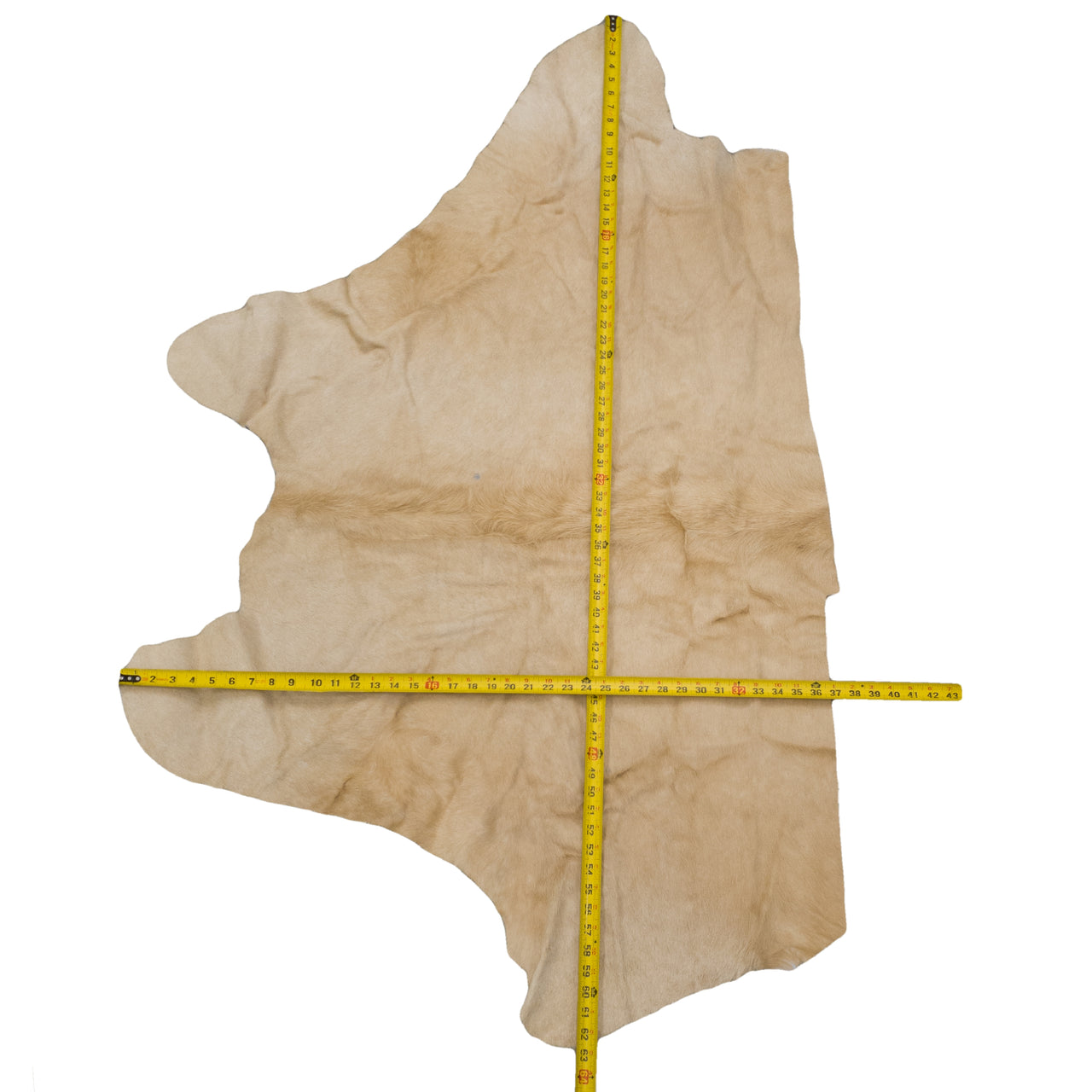 Light Brown Hair on Cowhide Project Pieces – 3–23 Sq Ft, 8 / 1 | The Leather Guy