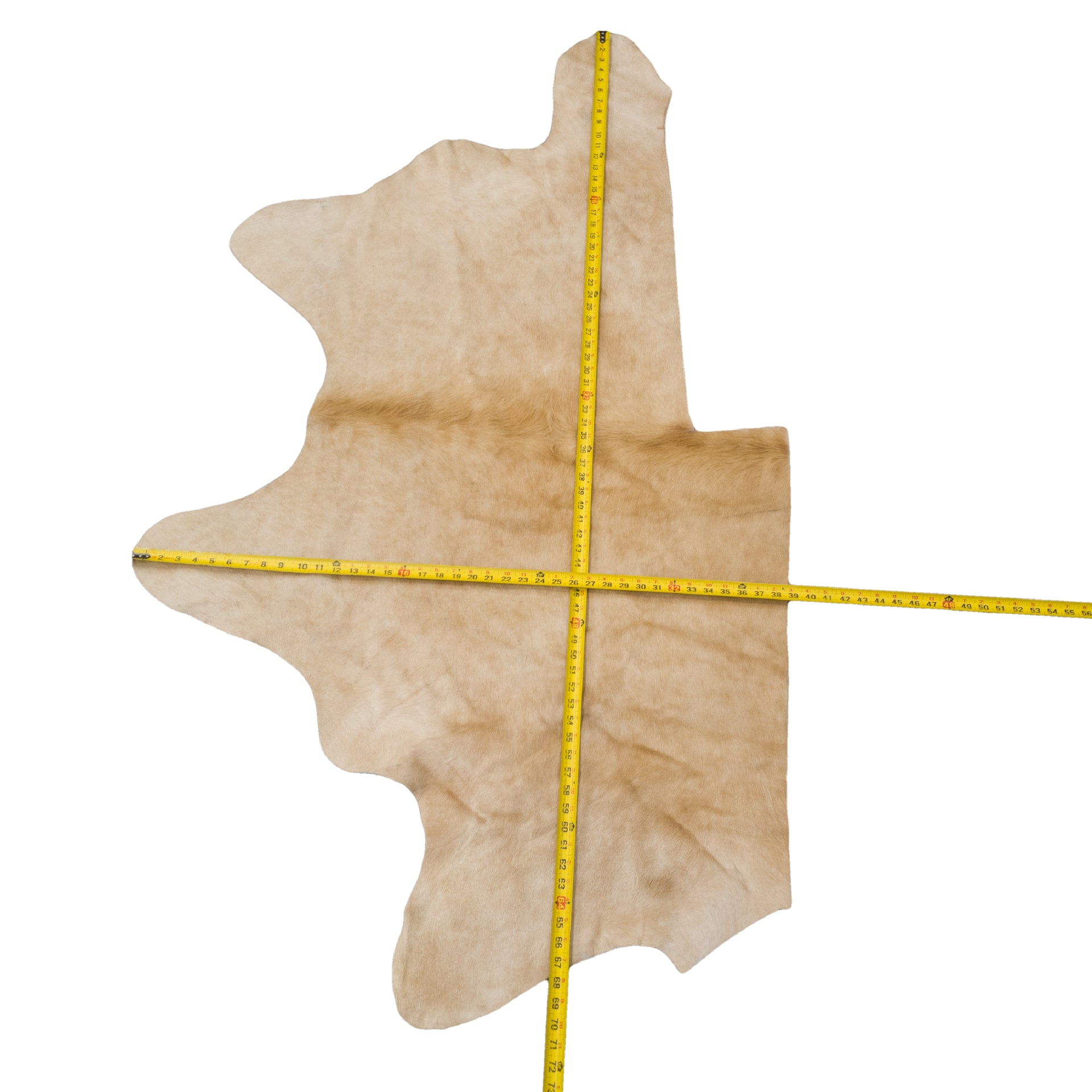 Light Brown, 3-20 Sq Ft Hair-on Cowhide Project Pieces, 10 / 1 | The Leather Guy
