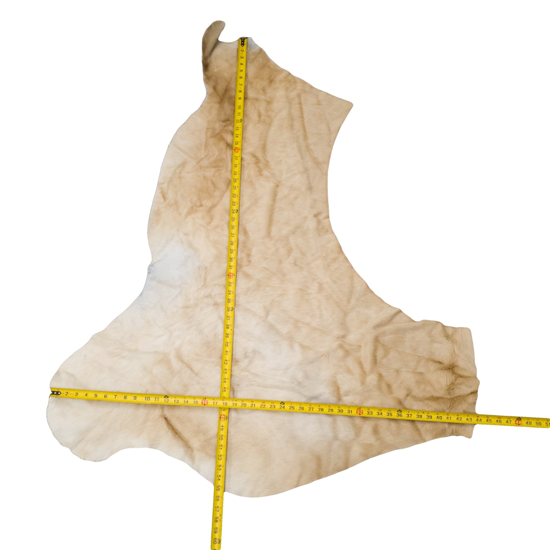 Light Brown, 3-20 Sq Ft Hair-on Cowhide Project Pieces, 10 / 2 | The Leather Guy