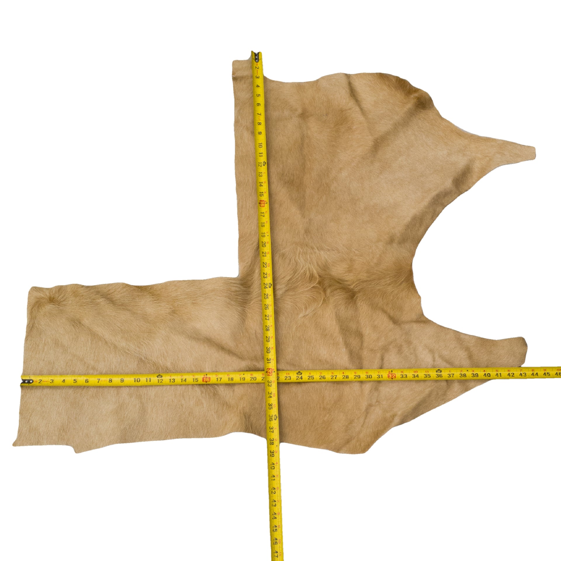 Light Brown, 3-20 Sq Ft Hair-on Cowhide Project Pieces, 10 / 3 | The Leather Guy