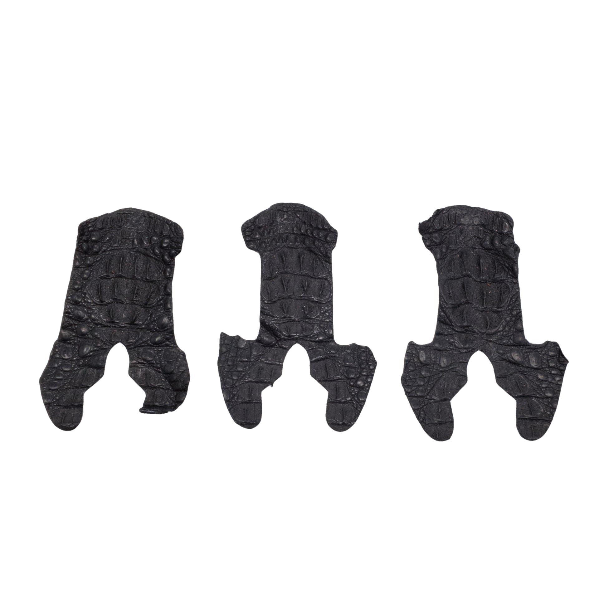 Caiman Project Pieces Various Colors Genuine Hide, Crown / Black | The Leather Guy