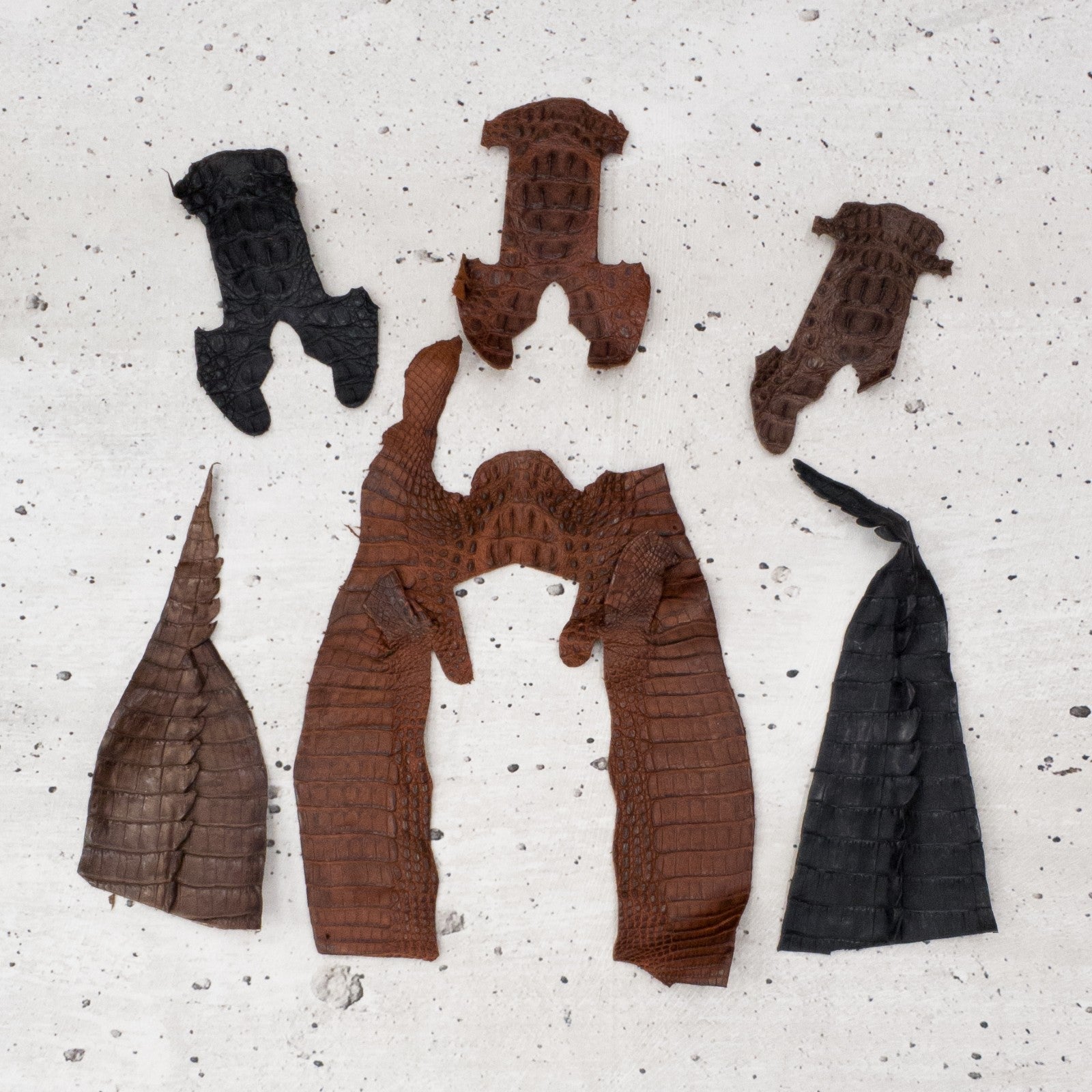 Caiman Project Pieces Various Colors Genuine Hide, | The Leather Guy