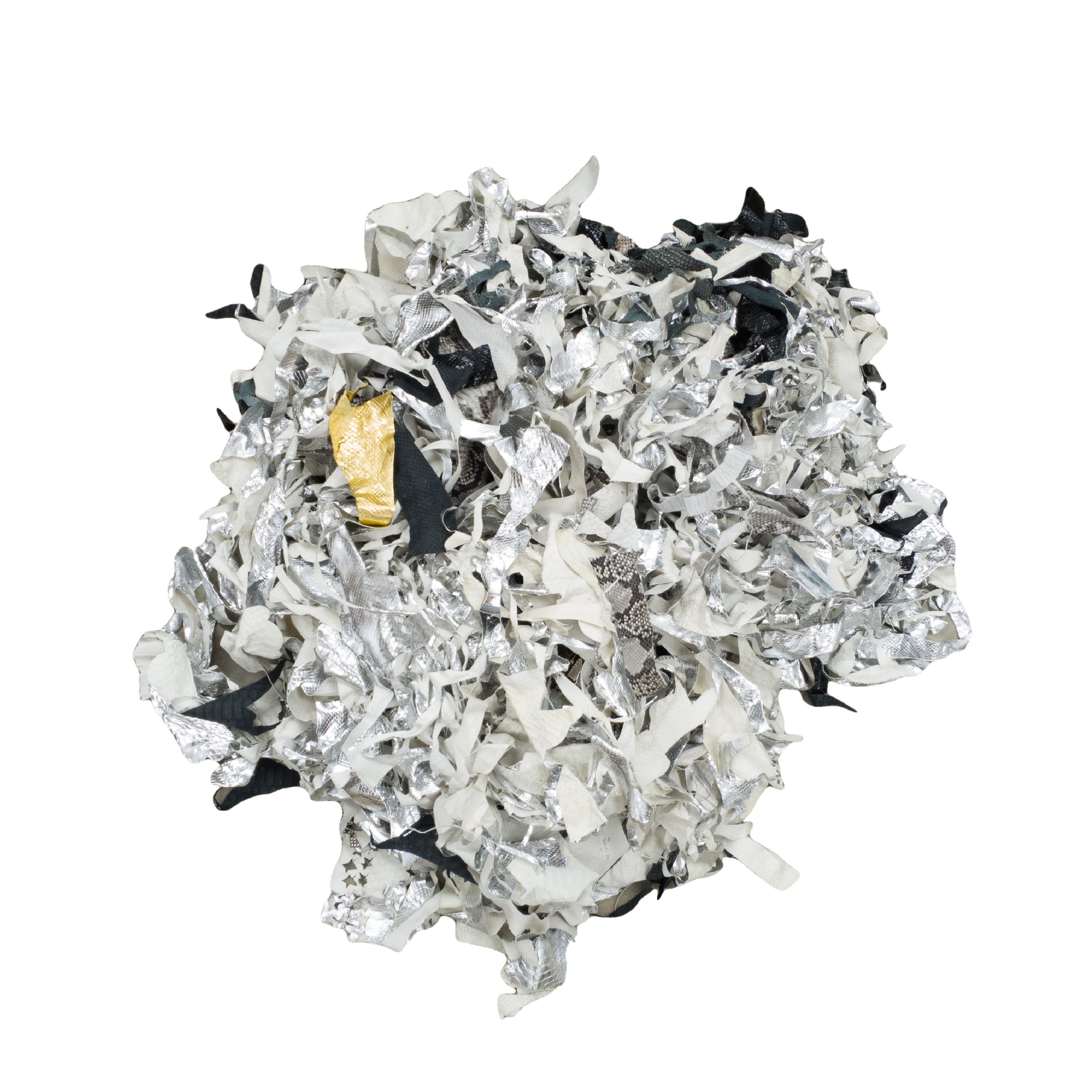 Shiny and Metallic Genuine Snake Leather Scrap Bag, 0.5 - 1 oz, | The Leather Guy
