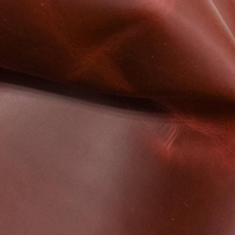 Pull Up Chrome Tan, 3-4 oz, Nonstock Pre-cuts, Fiery Red Core / 4 x 6 | The Leather Guy