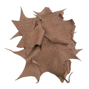 Light Brown Matte, 2-5 oz, Center Cut Half Pound Scrap Bag, | The Leather Guy