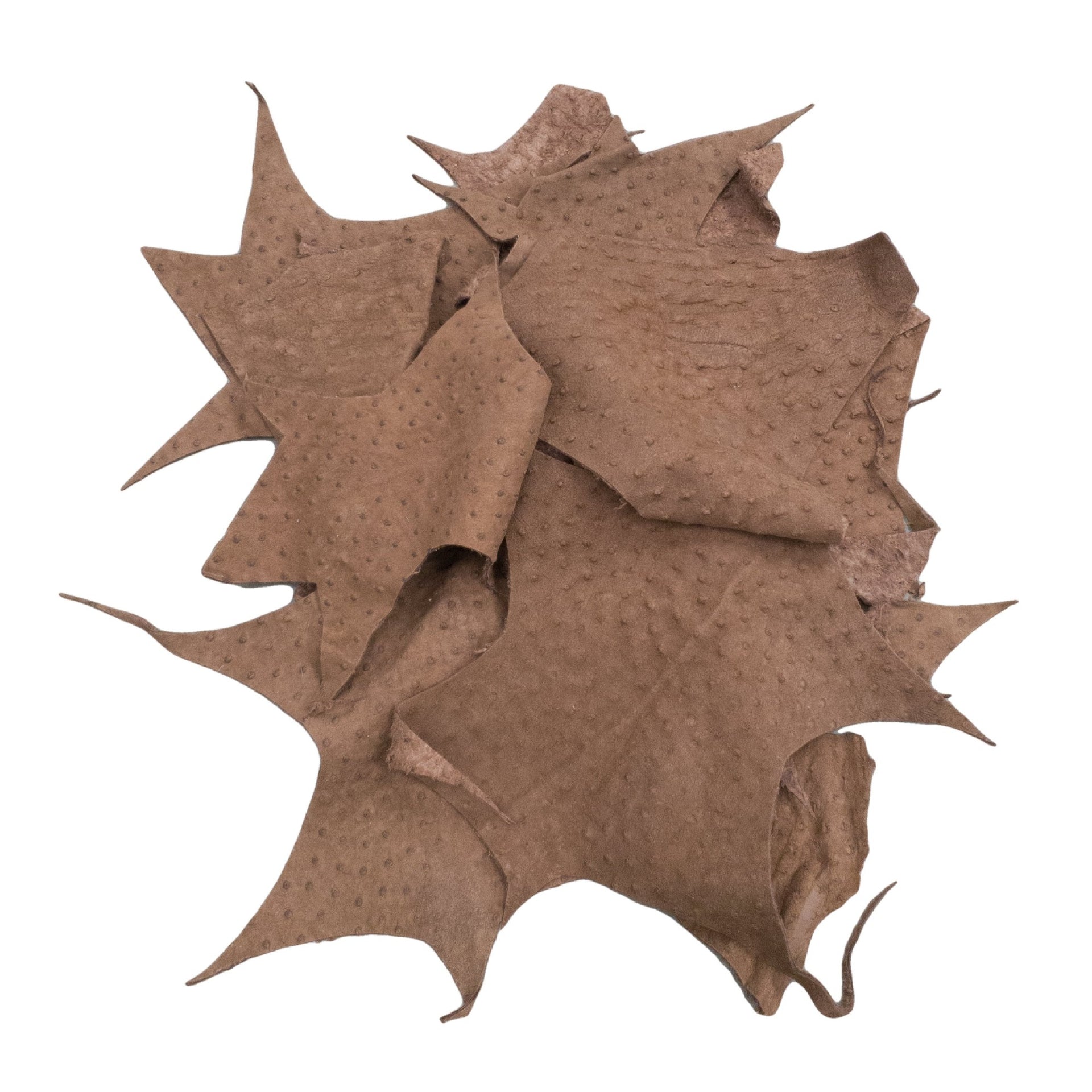 Light Brown Matte, 2-5 oz, Center Cut Half Pound Scrap Bag, | The Leather Guy