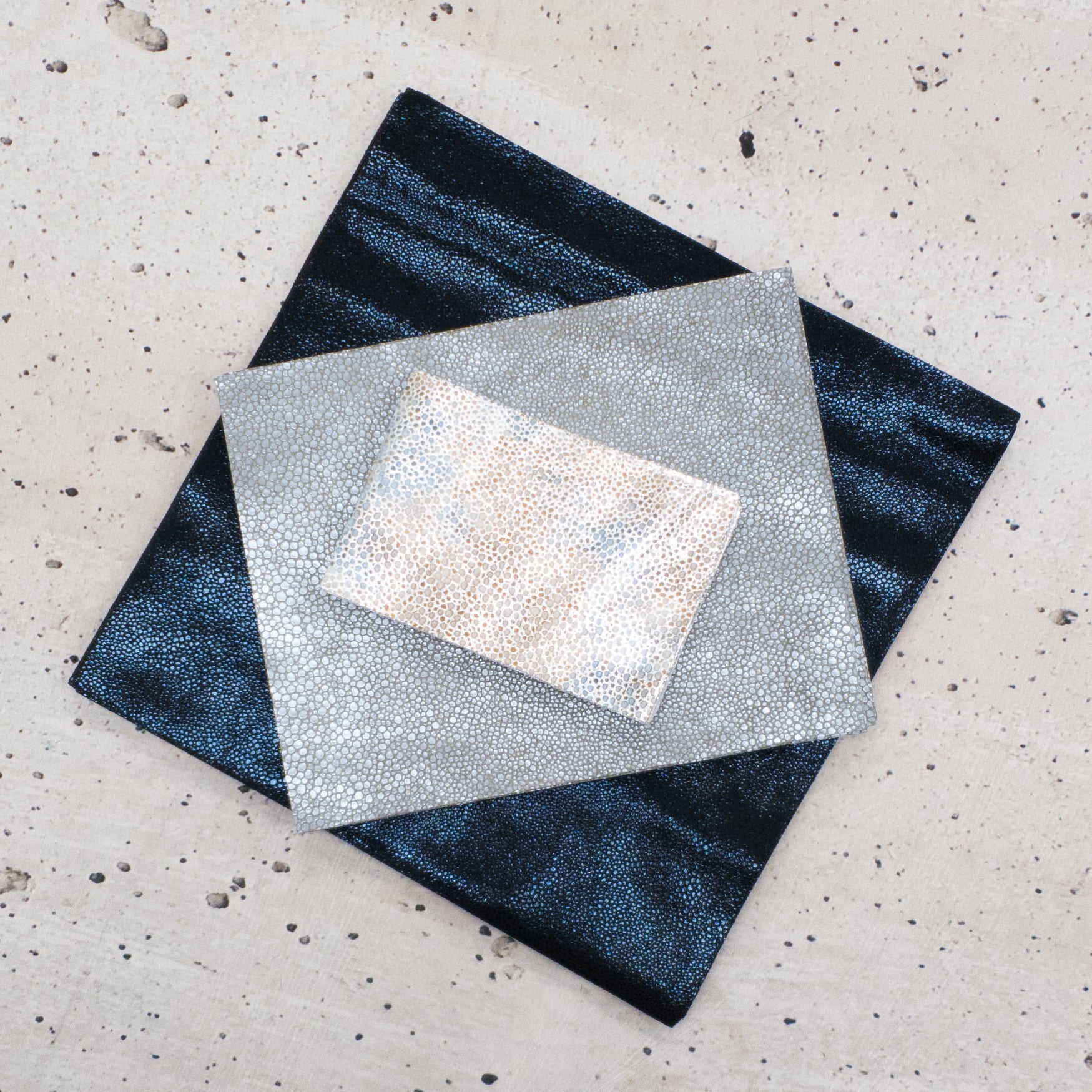 Stingray Print on Suede, 2-4 oz Fashion, Limited Stock Pre-cuts, | The Leather Guy