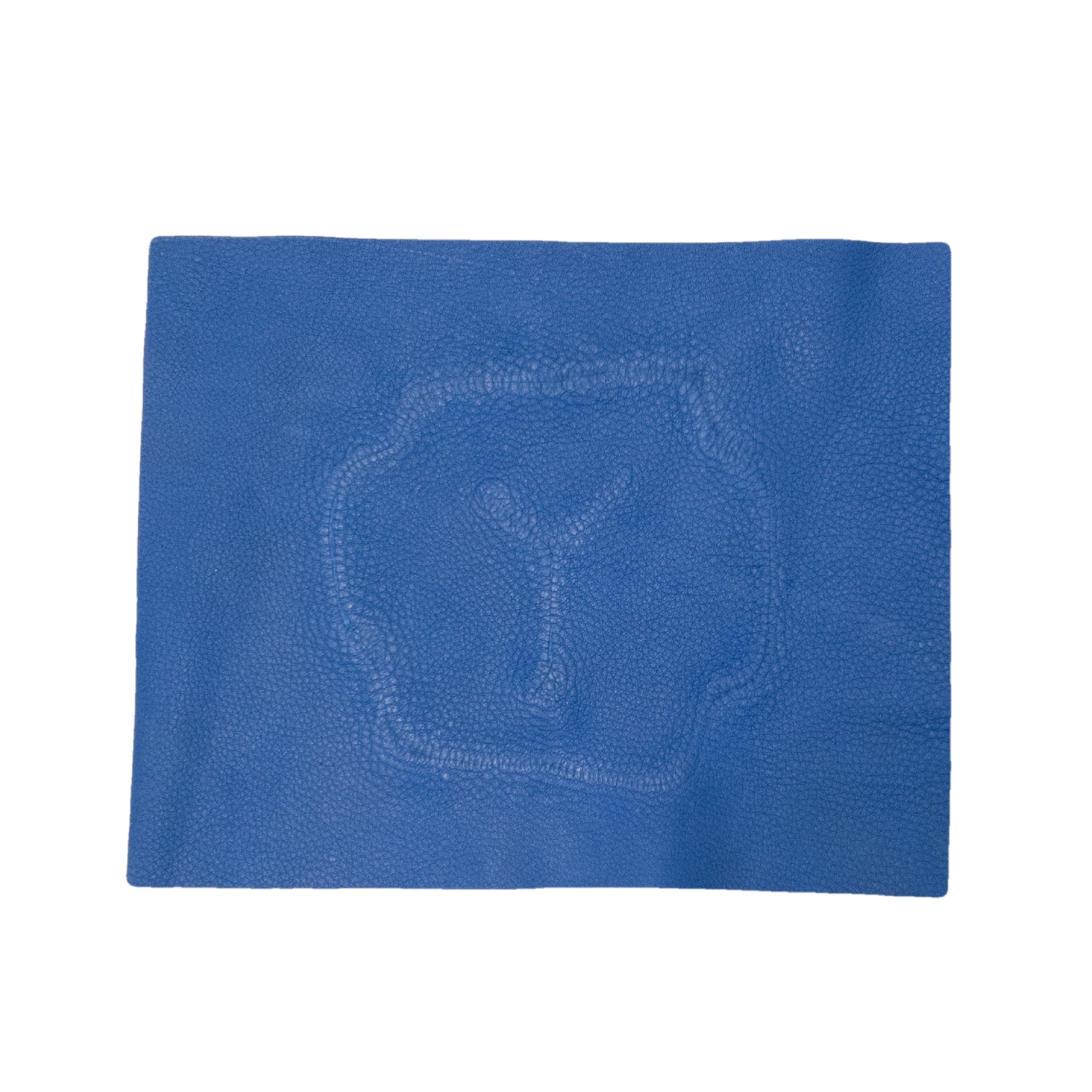 Grunge Branded Pre-cuts, 2-6 oz, Limited Stock Pre-cuts, (8"x10") Y Blue - Deer Tan Cow | The Leather Guy