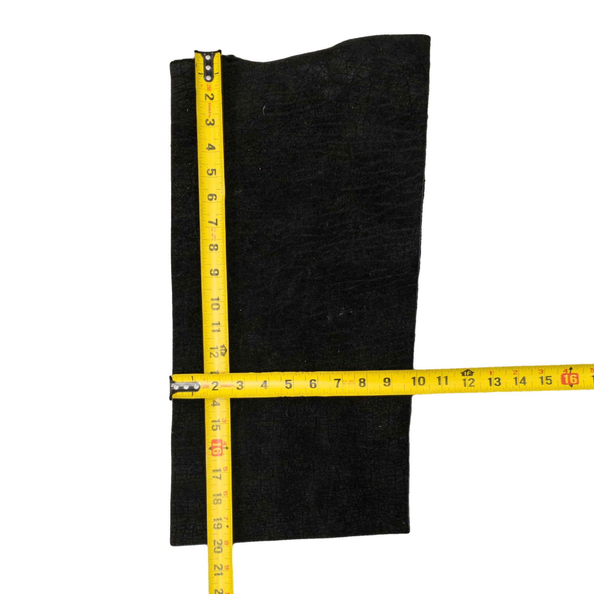 Bellowing Black, 5-6 oz, 1-4 Sq Ft, Genuine Hippo Hides, 1.4 / Hide 1 | The Leather Guy
