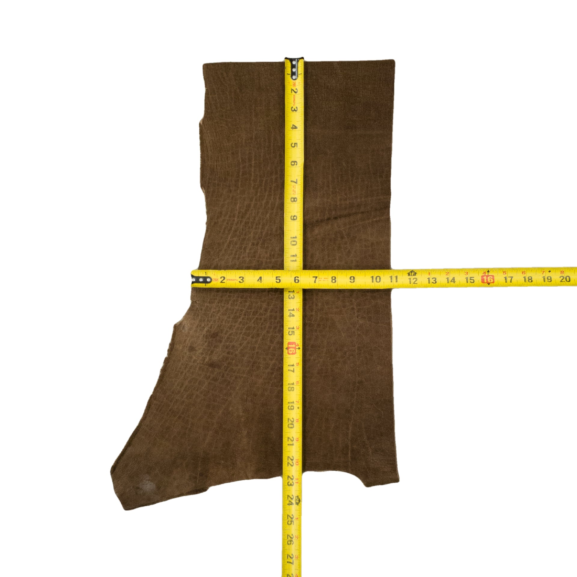 Chocolate Brown, 5-6 oz, 1-5 Sq Ft, Genuine Hippo Hides, 1.8 Sq Ft / Hide 1 | The Leather Guy