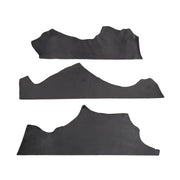 Black and Tobacco, 9-11 oz Bridle Bellies, 2-4 SqFt, Black / Regular / Small | The Leather Guy