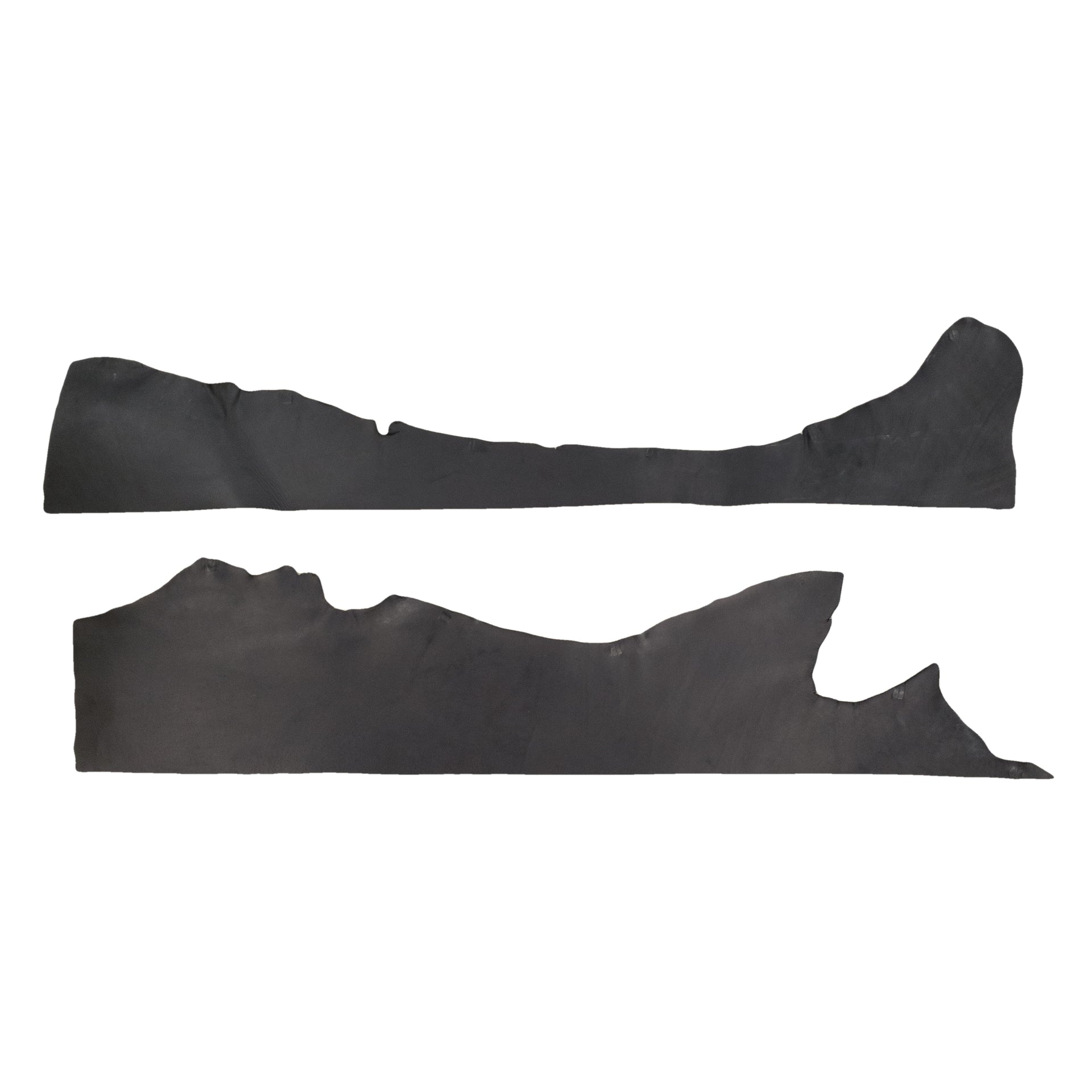 Black and Tobacco, 9-11 oz Bridle Bellies, 2-4 SqFt, Black / Regular / Large | The Leather Guy