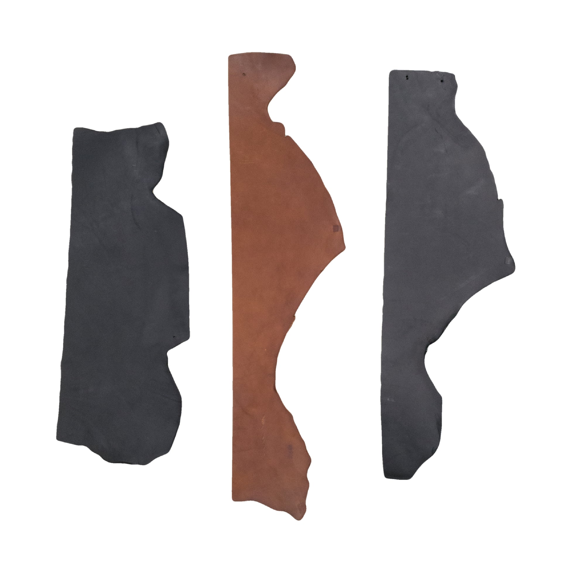 Black and Tobacco, 9-11 oz Bridle Bellies, 2-4 SqFt, | The Leather Guy