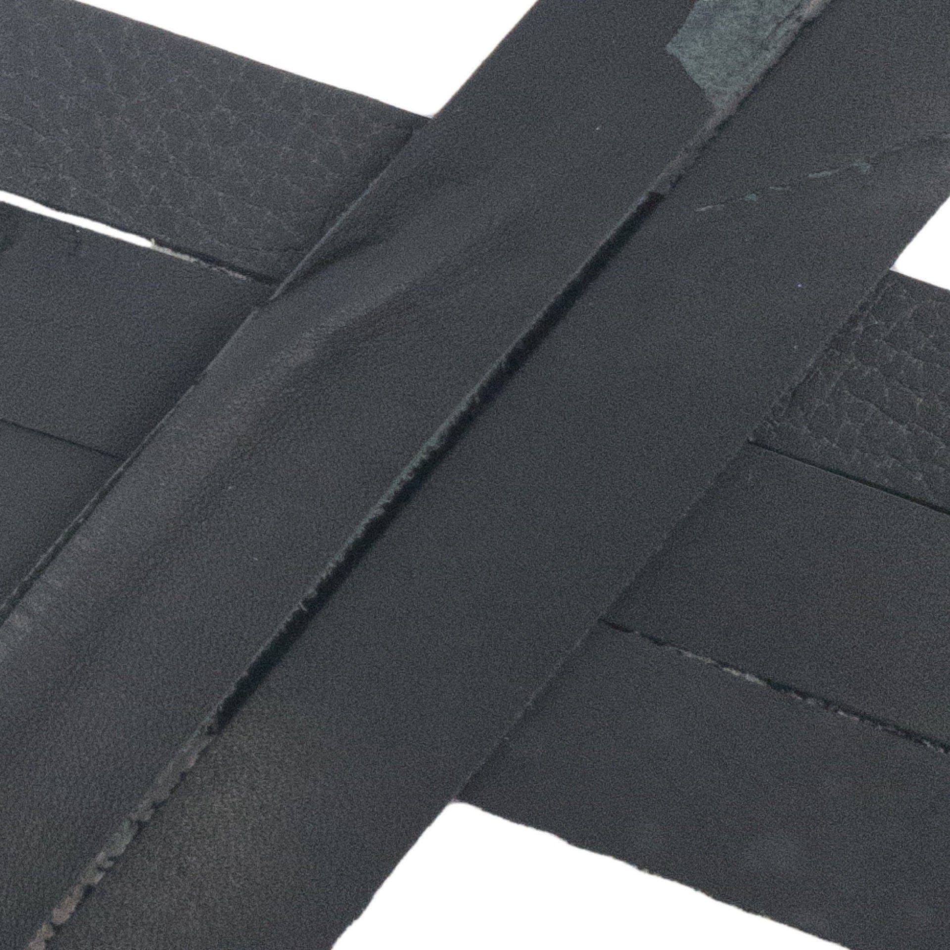 Oil Tanned Low Grade Belt Blanks and Straps 5 Pack Bundle Grade 3, 4-10 oz, All Black / 3/4 / Thick | The Leather Guy