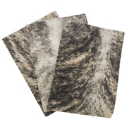 Light Tan Brindle Hair on Cow Hide Pre-cut, 6.3" x 9.25" | The Leather Guy