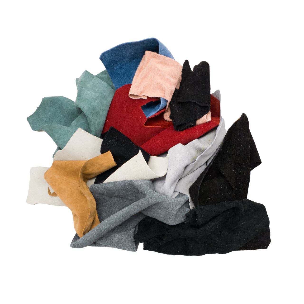 Color Mix, 2-4 oz, Large or Small, Cowhide Scraps 1 lb Remnant Bag, Large | The Leather Guy