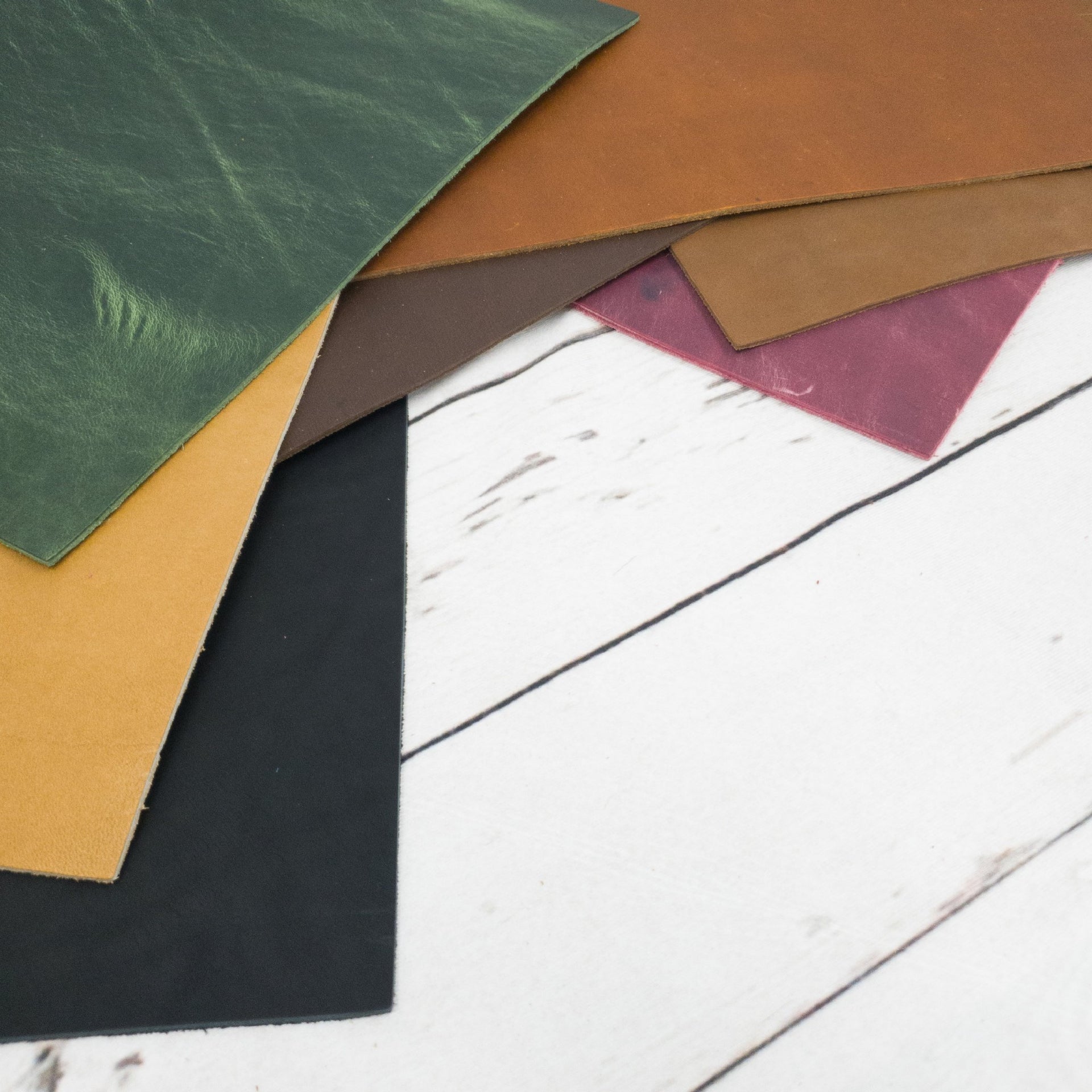 Oil Tanned Cowhide Leather Sheets – 3–4 oz Journal Sizes | Summits Edge, | The Leather Guy