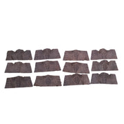 Caiman Project Piece Bundles, Various Colors Genuine Hide, Chocolate Crowns / 12 Pack / Small | The Leather Guy