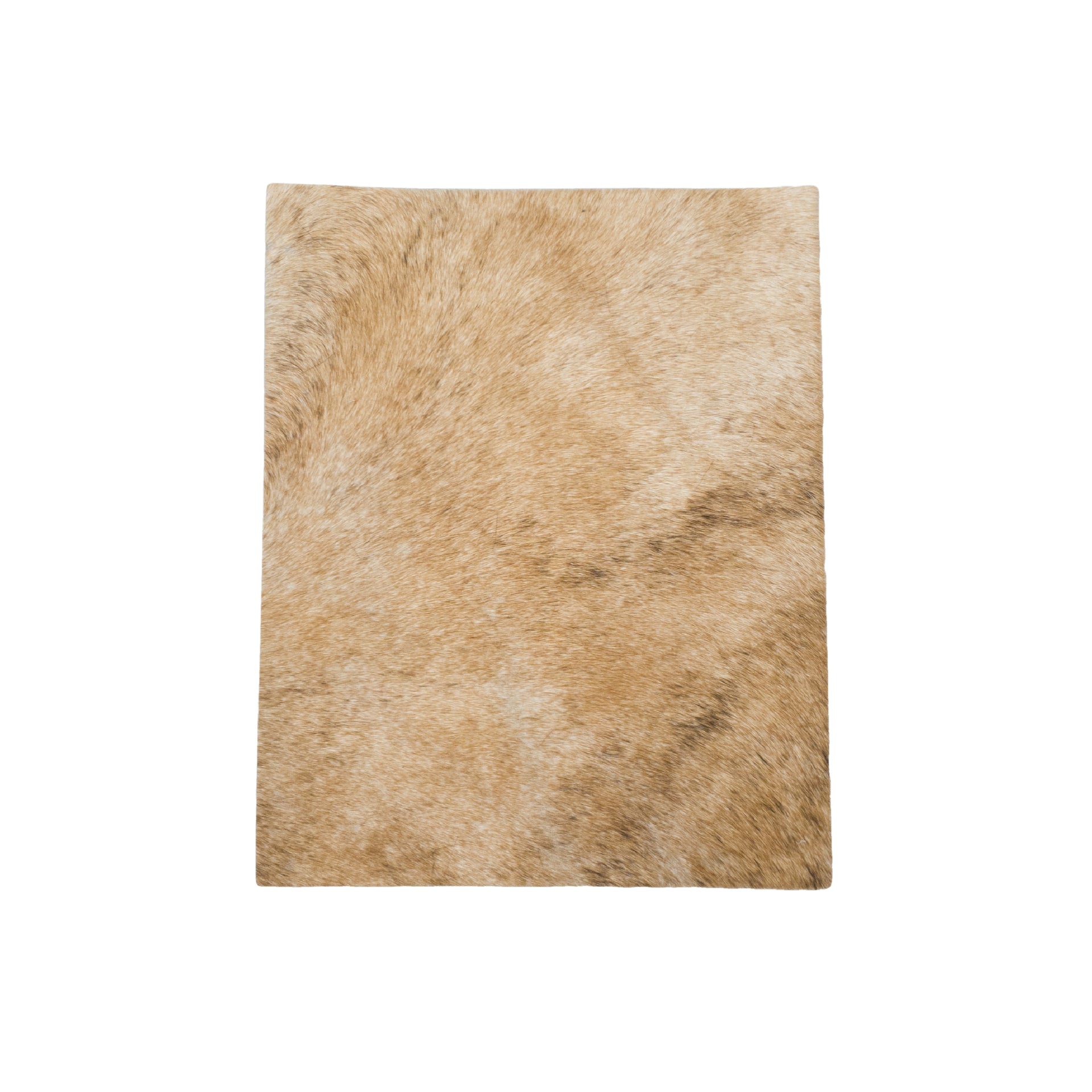 Light Tan Brindle Hair on Cow Hide Pre-cut, 8" x 10" | The Leather Guy