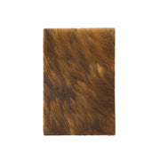 Medium Brindle Brown, Black, Off White Hair On Pre-cuts, 4 x 6 | The Leather Guy