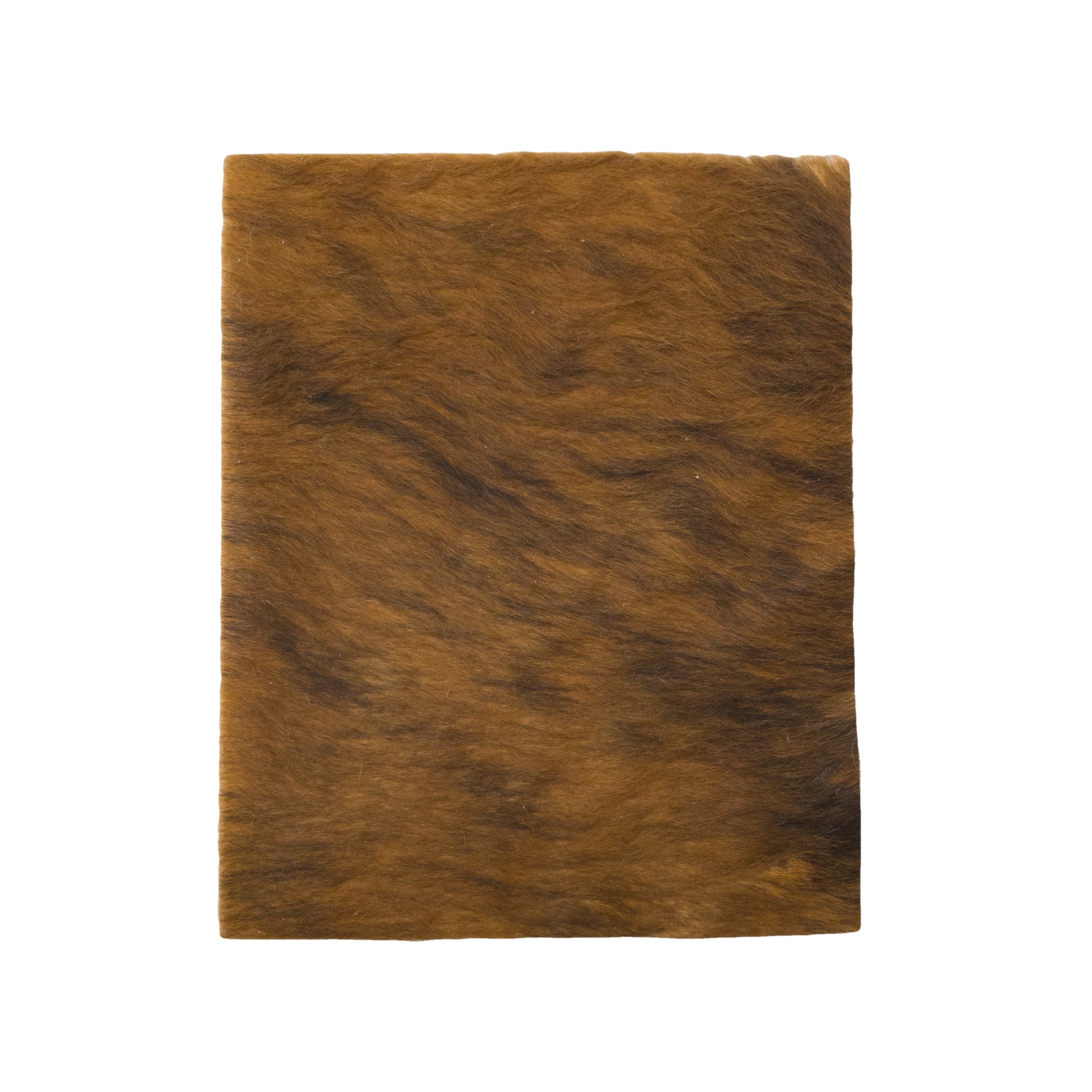Medium Brindle Brown, Black, Off White Hair On Pre-cuts, 8 x 10 | The Leather Guy