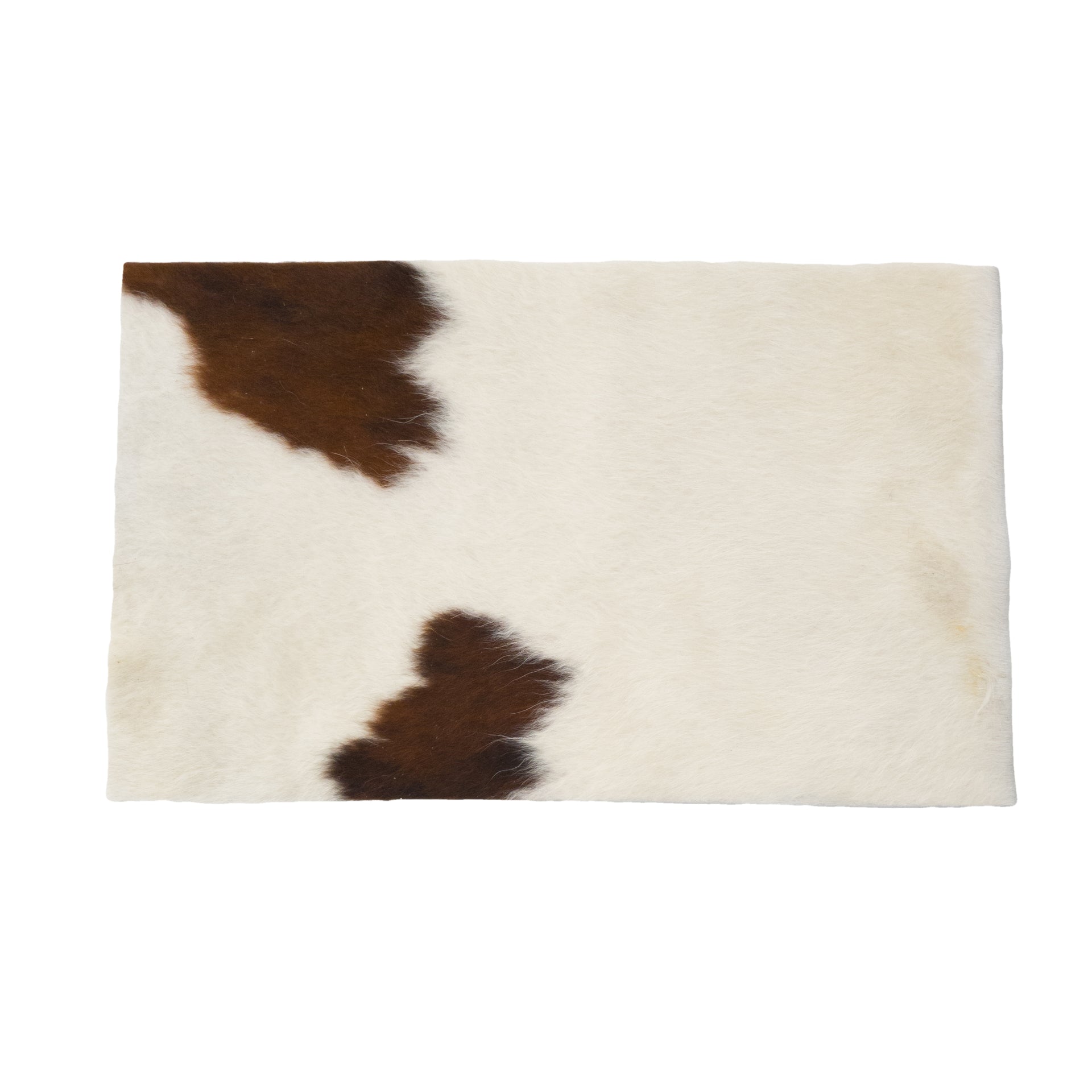 Bi-Color Brown & Off-White Hair on Cow Hide Pre-Cuts – Genuine Cowhide, 20 x 12.25 | The Leather Guy