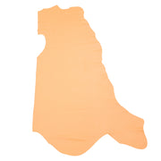 Melon Orange Cowhide Leather – Pebble Grain 3–4 oz | Savannah Sweet Melon, Side / 15 - 17 | The Leather Guy