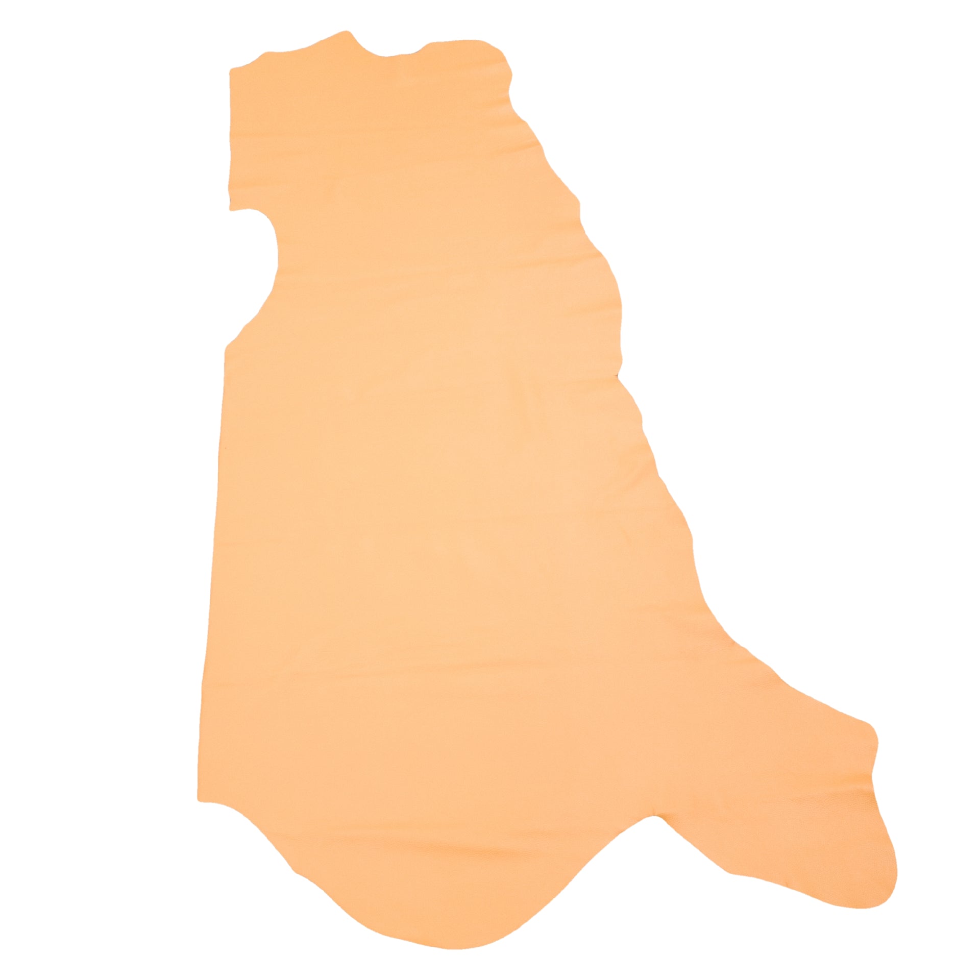 Melon Orange Cowhide Leather – Pebble Grain 3–4 oz | Savannah Sweet Melon, Side / 15 - 17 | The Leather Guy