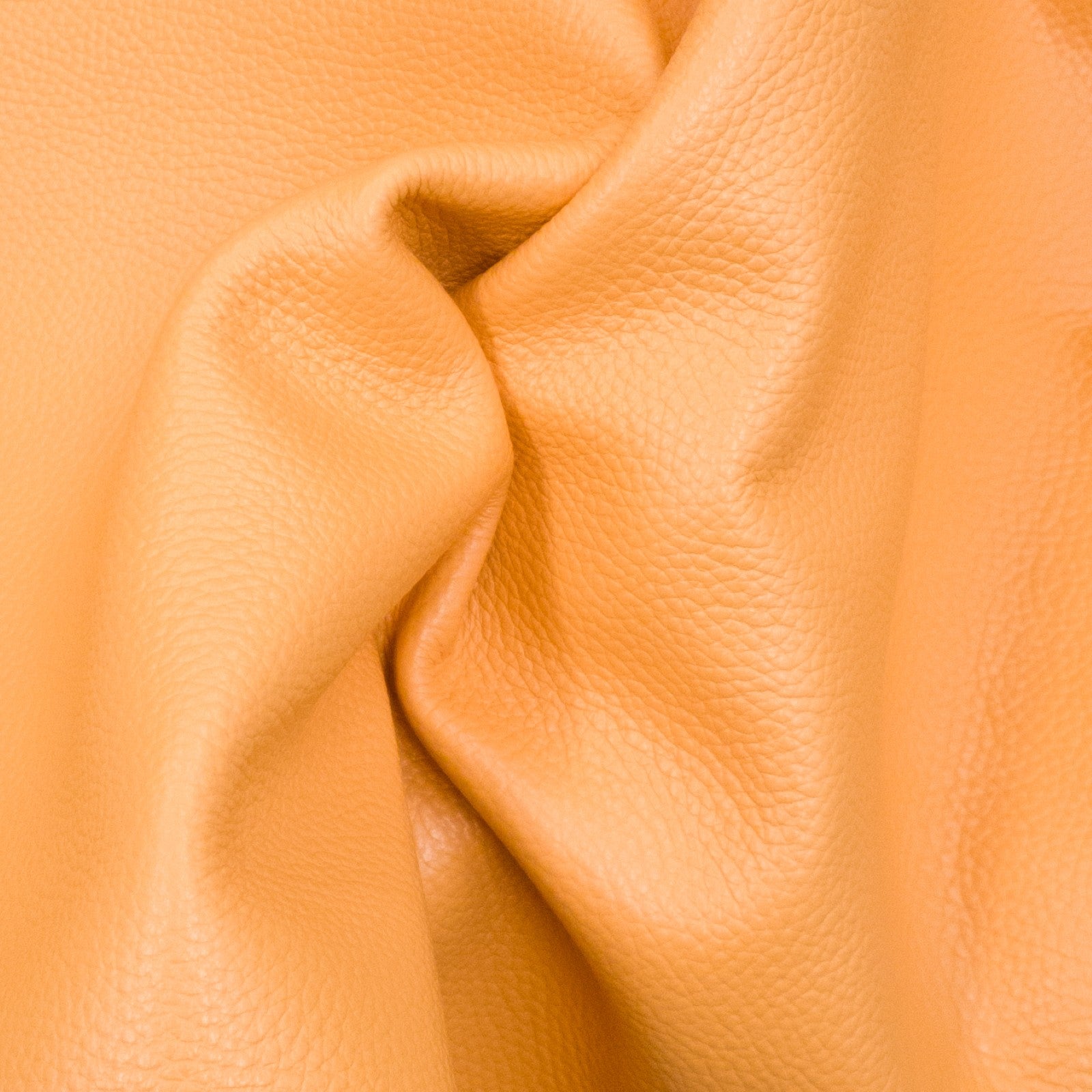 Melon Orange Cowhide Leather – Pebble Grain 3–4 oz | Savannah Sweet Melon, | The Leather Guy