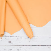 Melon Orange Cowhide Leather – Pebble Grain 3–4 oz | Savannah Sweet Melon, | The Leather Guy
