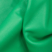 Bright Green Cowhide Leather – Pebble Grain 3–4 oz | Lexington Lush Green, | The Leather Guy