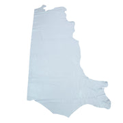 Soft Blue Cowhide Leather – Flat Grain 3–4 oz | Bluebell Mist, Side / 15 - 17 | The Leather Guy