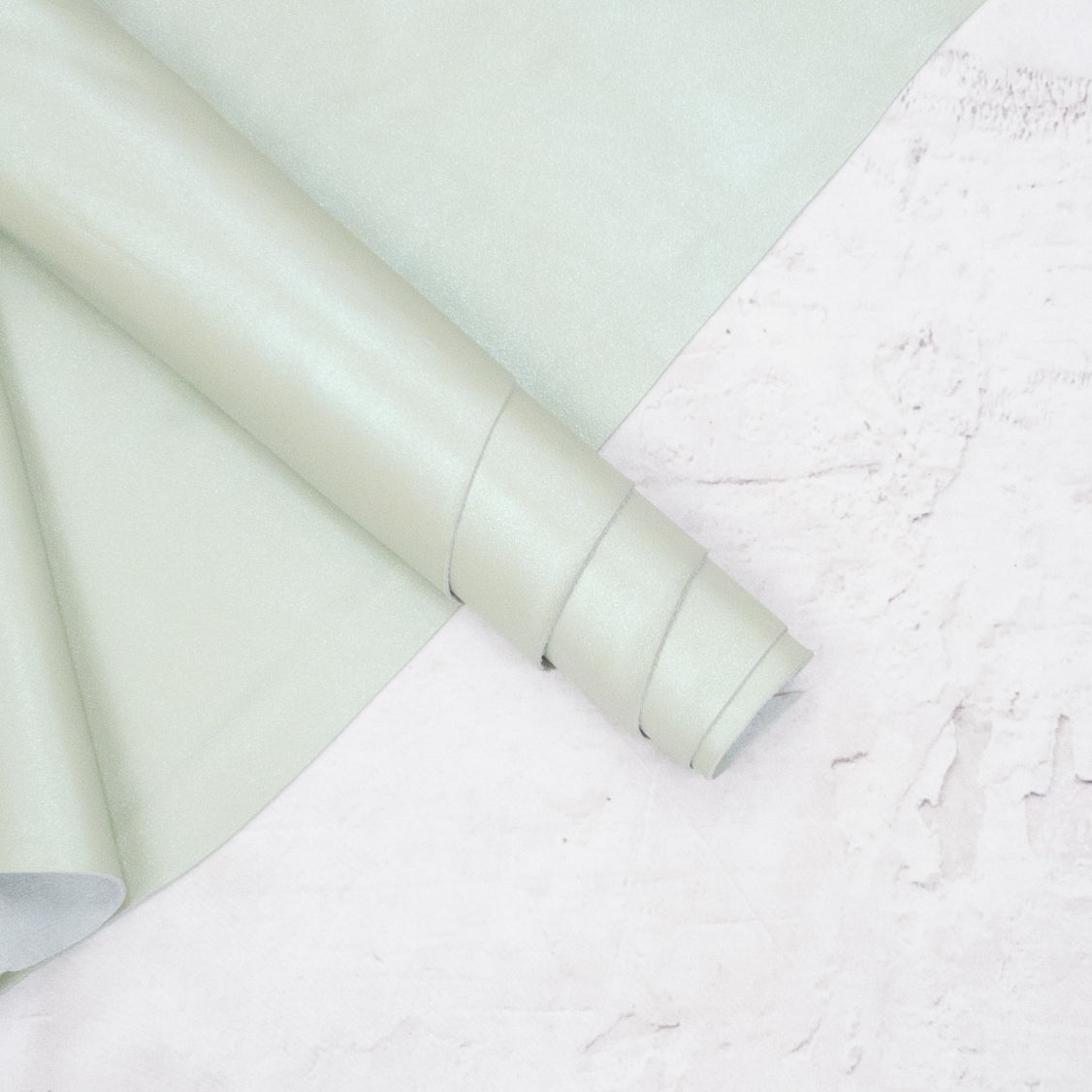 Soft Green Cowhide Leather – Flat Grain 3–4 oz | Fern Gully, | The Leather Guy