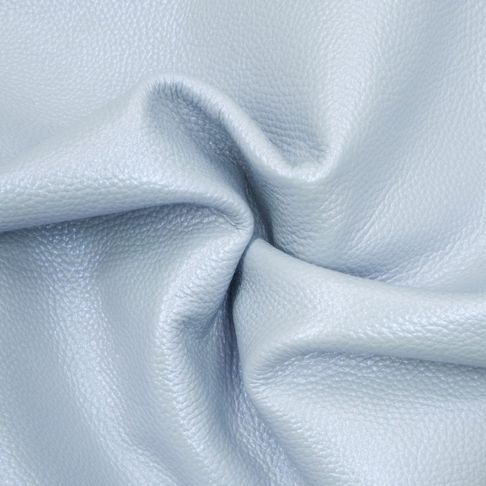 Large Flat, Pebble, and Embossed Grain Cowhide Leather Sheets | 3–4 oz | Petal and Pearl Collection, Bluebell Dew / 12.25 x 20 | The Leather Guy
