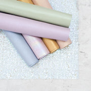 Flat, Pebble, and Embossed Grain Cowhide Leather Sheets | 3–4 oz | Petals and Pearl Collection, | The Leather Guy