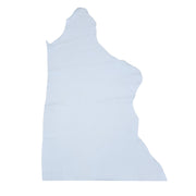 Soft Blue Cowhide Leather – Pebble Grain 3–4 oz | Bluebell Dew, Top Piece / 6.5 - 7.5 | The Leather Guy