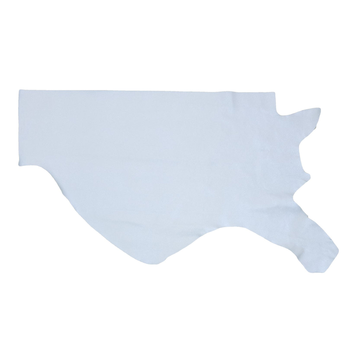 Soft Blue Cowhide Leather – Pebble Grain 3–4 oz | Bluebell Dew, Bottom Piece / 6.5 - 7.5 | The Leather Guy