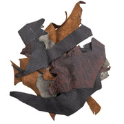 Elephant Leather Scraps & Remnants – Chrome Tanned, 4.5–5.5 oz, 1 lb, Stiff - Color Mix / Large / 1 LB | The Leather Guy