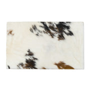 Tri-Color Black, Brown & Off-White Hair on Cow Hide Pre-Cuts – Genuine Cowhide, Red Brown / 20 x 12.25 | The Leather Guy