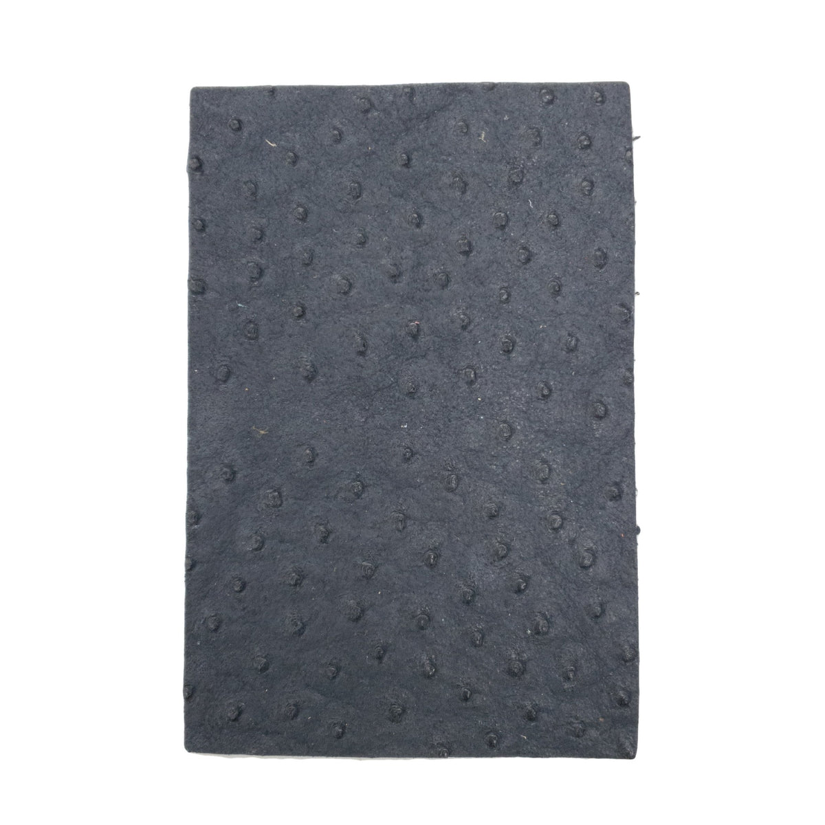 Genuine Ostrich Leather – Natural Grain Precut Sheets | Limited Stock, Dark Navy / 4 x 6 | The Leather Guy