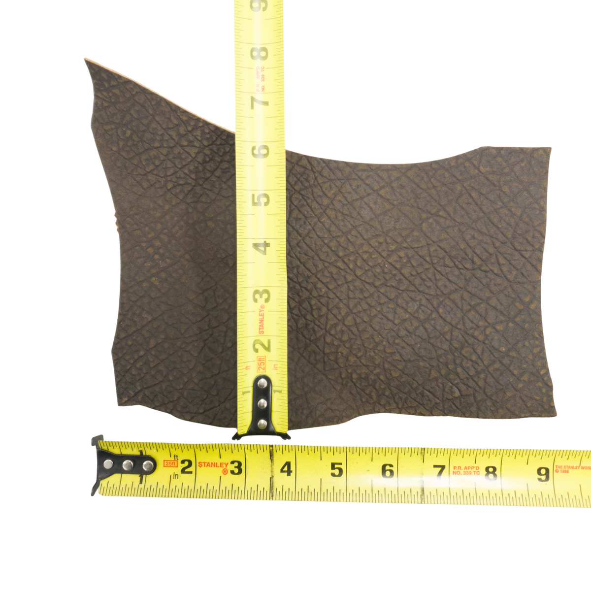 Genuine Hippo Project Pieces, 4-5 oz, 1-4 Sq Ft, Safari Chocolate / < 1 Sq Ft / Hide 2 | The Leather Guy