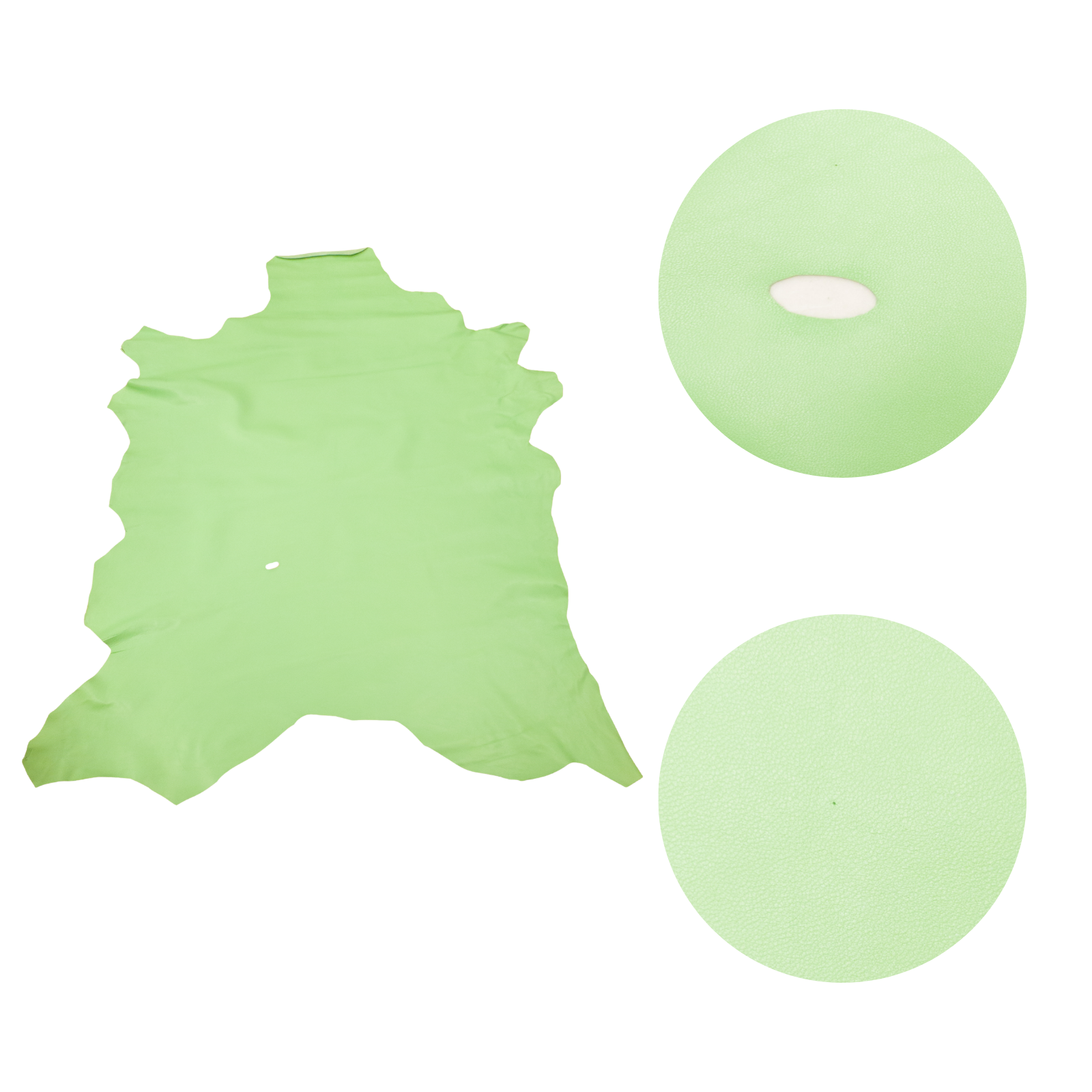 Greens, 3-8 Sq Ft, 2-3 oz, Lamb Hides, Gentle Green / 7-8 (Low-Grade) / 1-2 oz (.4-.8 MM) | The Leather Guy