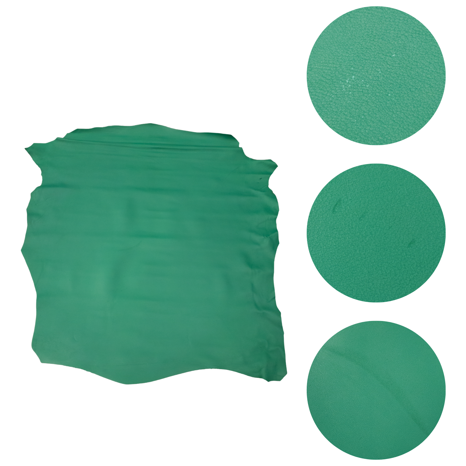 Greens, 3-8 Sq Ft, 2-3 oz, Lamb Hides, Electric Emerald / 7-8 (Low-Grade) / 2-3 oz (.8-1.2 MM) | The Leather Guy