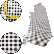 Spade Collection, Patent Cow Handbag Leather, Sides and Project Pieces, Large Black Gingham / Side / 18-20 Sq Ft | The Leather Guy