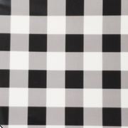 Spade Collection, Patent Cow Handbag Leather, Non-Stock Pre-Cuts, Large Black Gingham / 4x6 | The Leather Guy