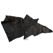 IN STORE - Solid Color, Hair-on Cowhide Scrap Remnant Bags, Large Black (1-3 SqFt) / 1 LB | The Leather Guy